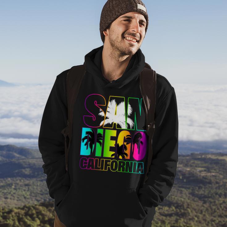 Colorful San Diego California Tshirt Hoodie Lifestyle