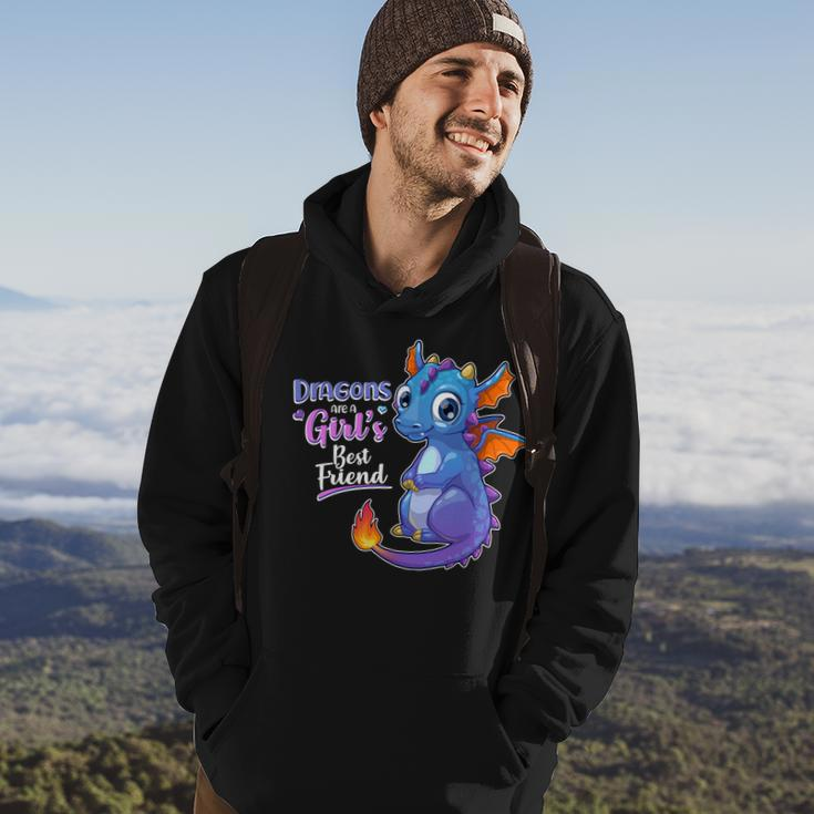 Cute Dragons Are A Girls Best Friend Hoodie Lifestyle