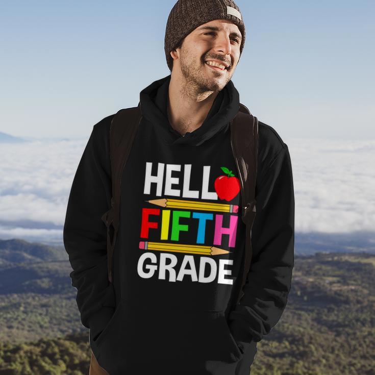 Cute Hello Fifth Grade Outfit Happy Last Day Of School Funny Gift Hoodie Lifestyle