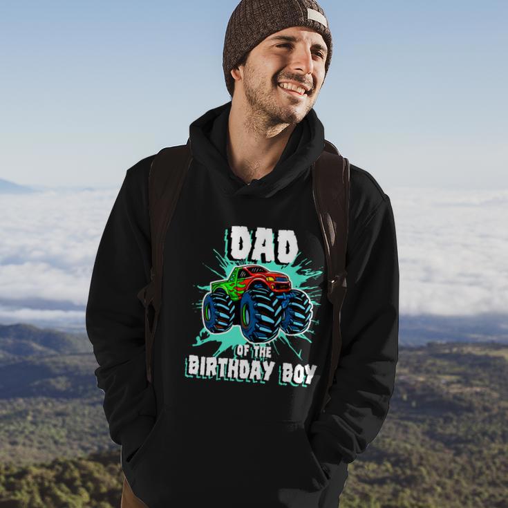 Dad Of The Birthday Boy Monster Truck Birthday Party Gift Hoodie Lifestyle