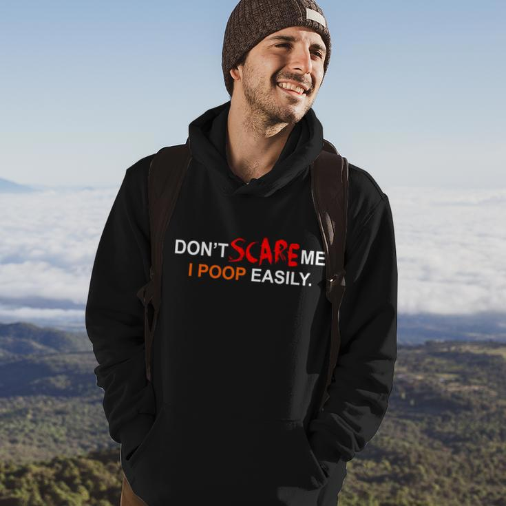 Dont Scare Me I Poop Easily Funny Hoodie Lifestyle