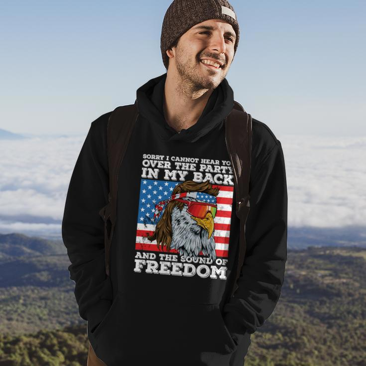 Eagle Mullet Party In The Back Sound Of Freedom 4Th Of July Gift Hoodie Lifestyle