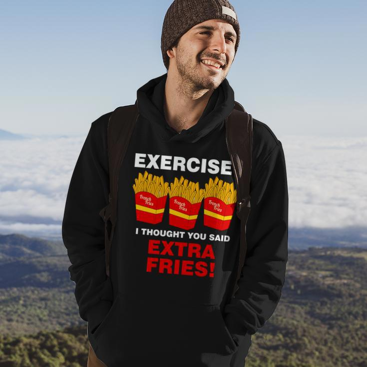 Exercise I Thought You Said French Fries Tshirt Hoodie Lifestyle