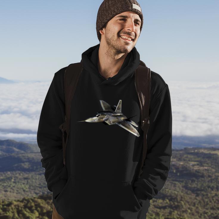 F-22 Raptor Fighter Jet Hoodie Lifestyle