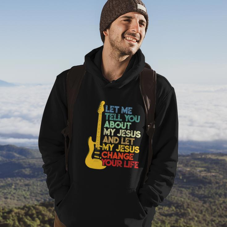 Funny Christian Bible Guitar Player Hoodie Lifestyle