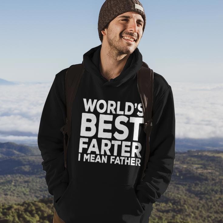 Funny Fathers Day Gift For Mens Worlds Best Farter I Mean Father Gift Hoodie Lifestyle