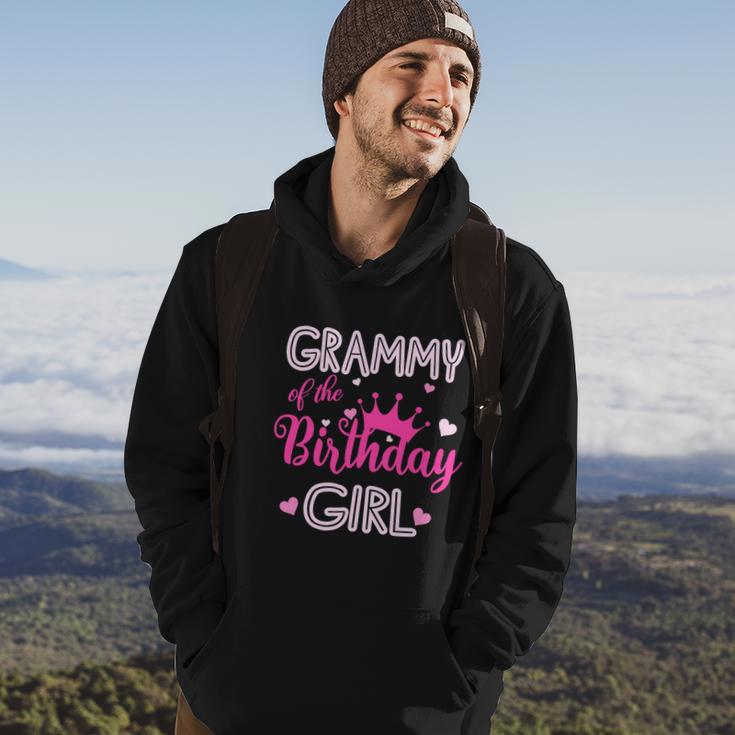 Funny Grammy Of The Birthday Girl Cute Pink Hoodie Lifestyle