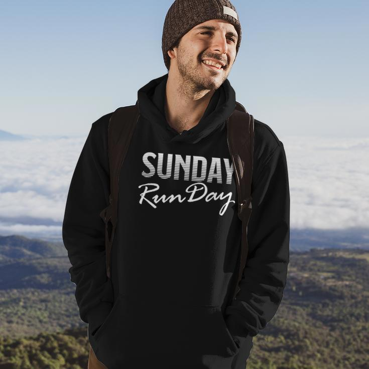 Funny Running With Saying Sunday Runday Hoodie Lifestyle