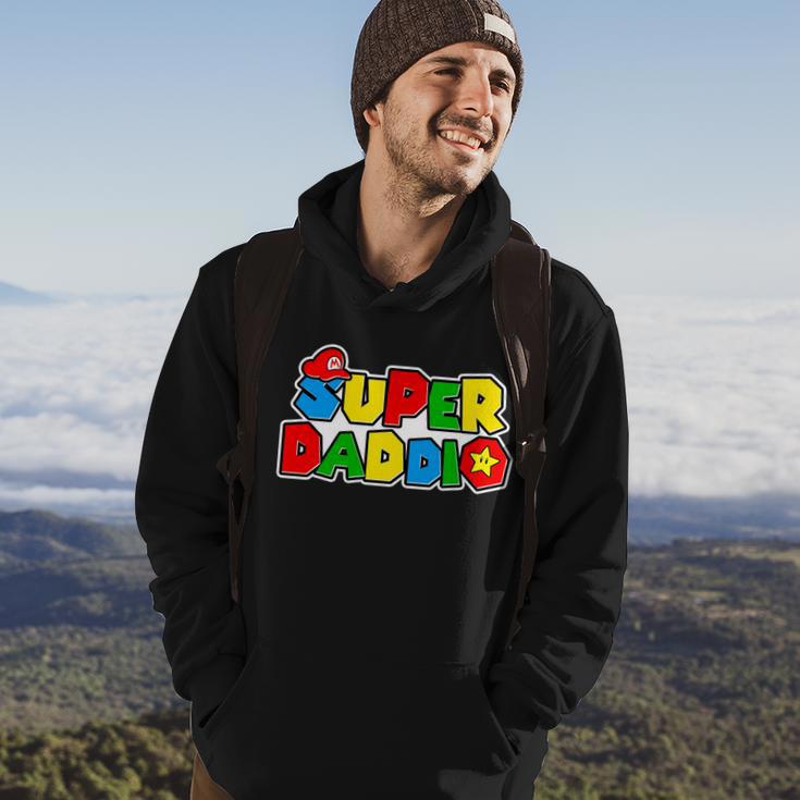 Funny Super Daddio Fathers Day Gamer Tshirt Hoodie Lifestyle