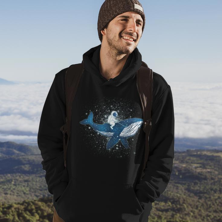 Galaxy Space Astronaut Whale Hoodie Lifestyle