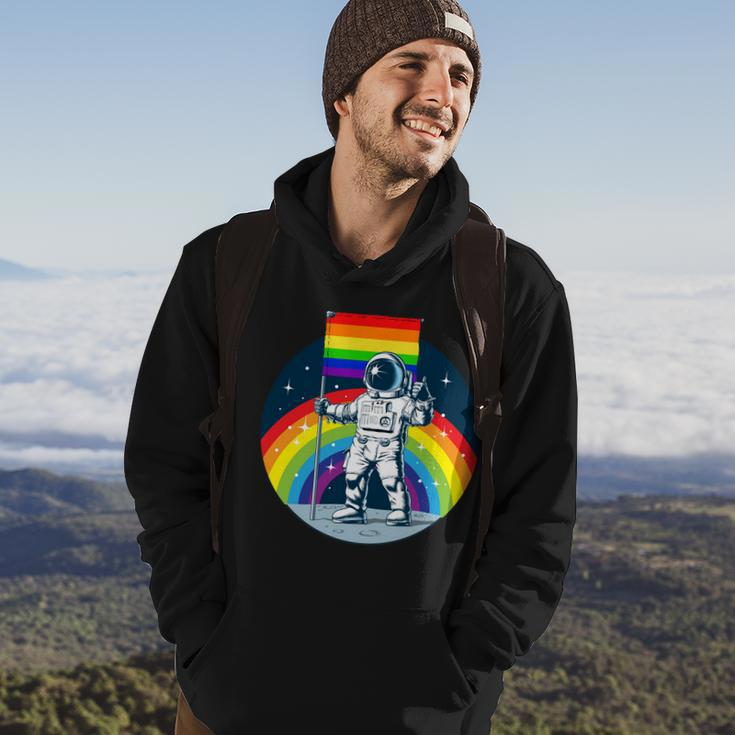 Gay Pride Astronaut Lgbt Moon Landing Hoodie Lifestyle