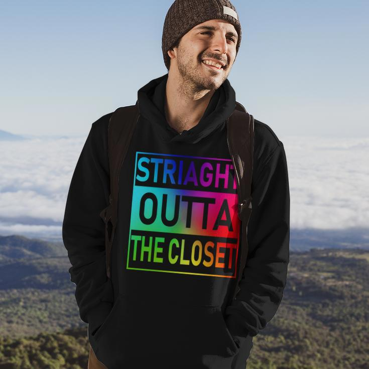 Gay Pride Straight Outta The Closet Tshirt Hoodie Lifestyle