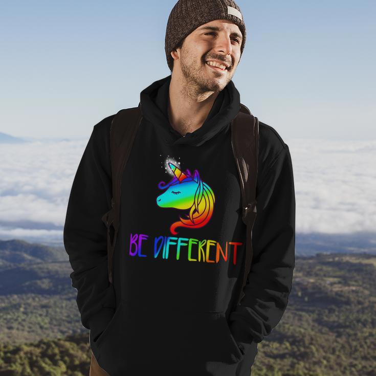 Gay Pride Unicorn Be Different Lgtb Hoodie Lifestyle