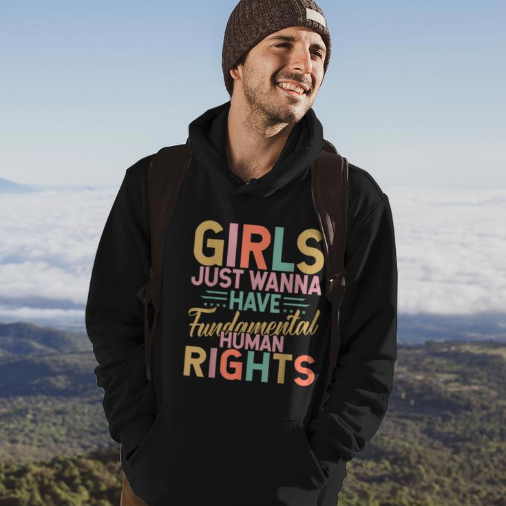 Girls Just Wanna Have Fundamental Human Rights V3 Hoodie Lifestyle