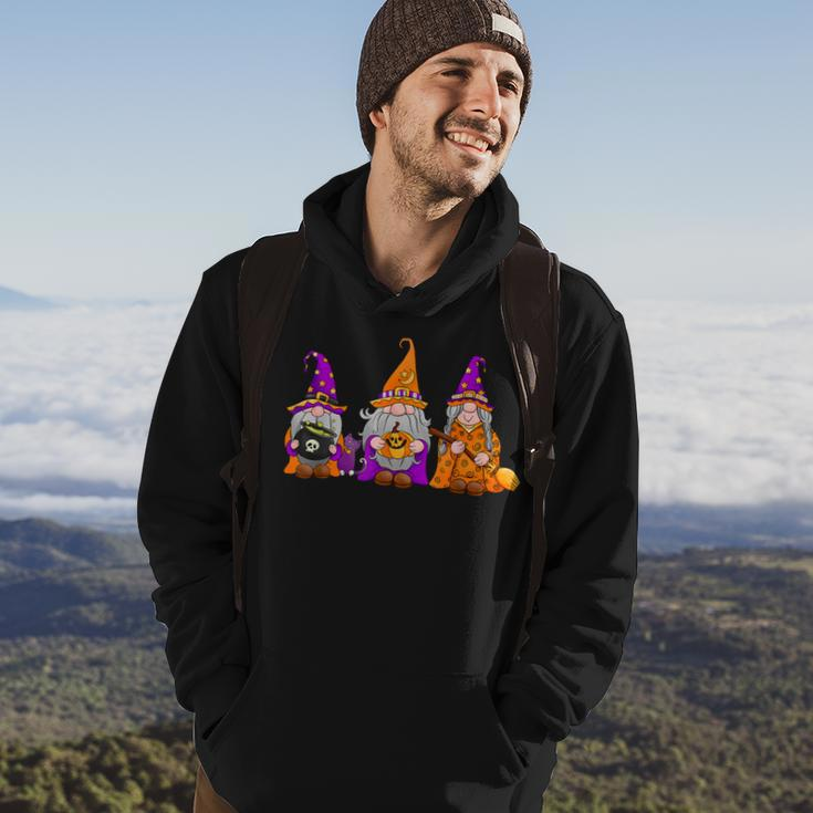 Halloween Gnomes Cute Autumn Pumpkin Fall Funny Holiday Hoodie Lifestyle