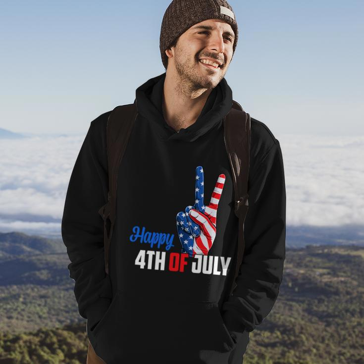 Happy 4Th Of July Peace America Independence Day Patriot Usa Gift Hoodie Lifestyle