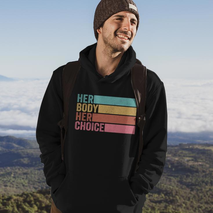 Her Body Her Choice Pro Choice Reproductive Rights Cute Gift Hoodie Lifestyle