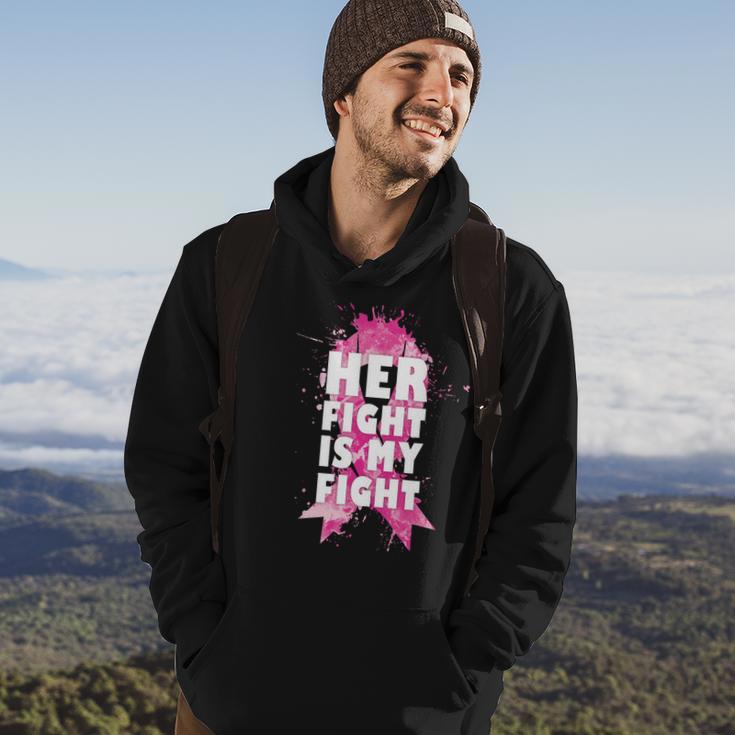 Her Fight Is My Fight Breast Cancer Hoodie Lifestyle