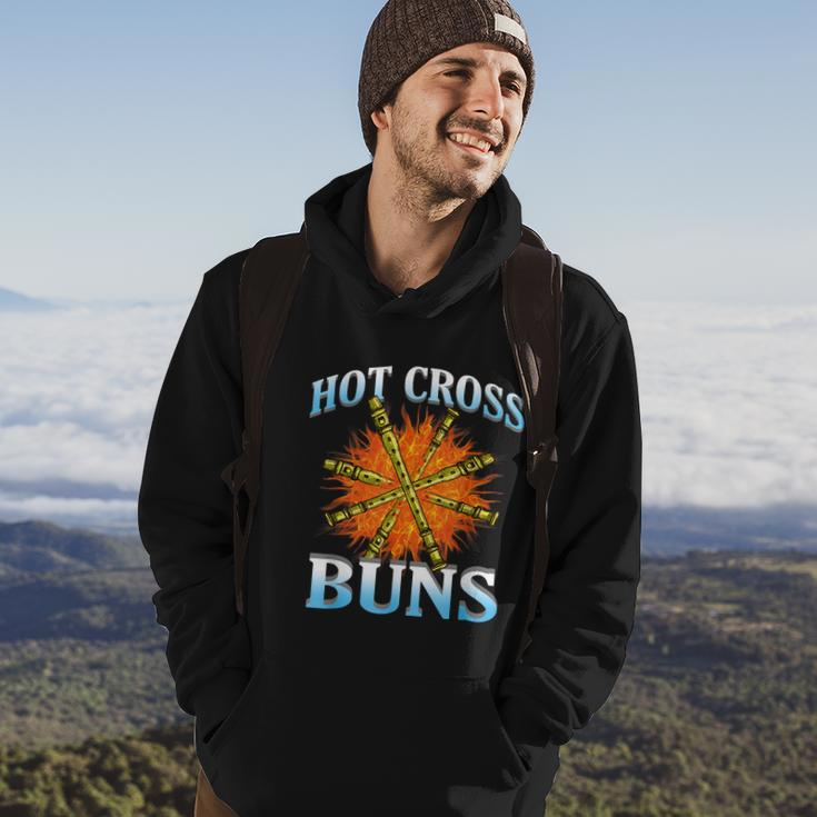 Hot Cross Buns Funny Trendy Hot Cross Buns Graphic Design Printed Casual Daily Basic V3 Hoodie Lifestyle