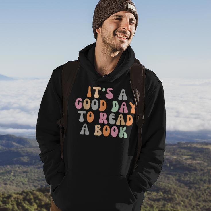 Its A Good Day To Read A Book Retro Teacher Students Hoodie Lifestyle