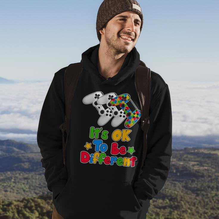 Its Ok To Be Different Autism Awareness Video Gamer Hoodie Lifestyle