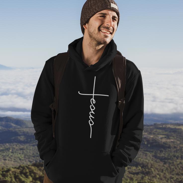 Jesus Christ Faith Christian Cross Logo Hoodie Lifestyle