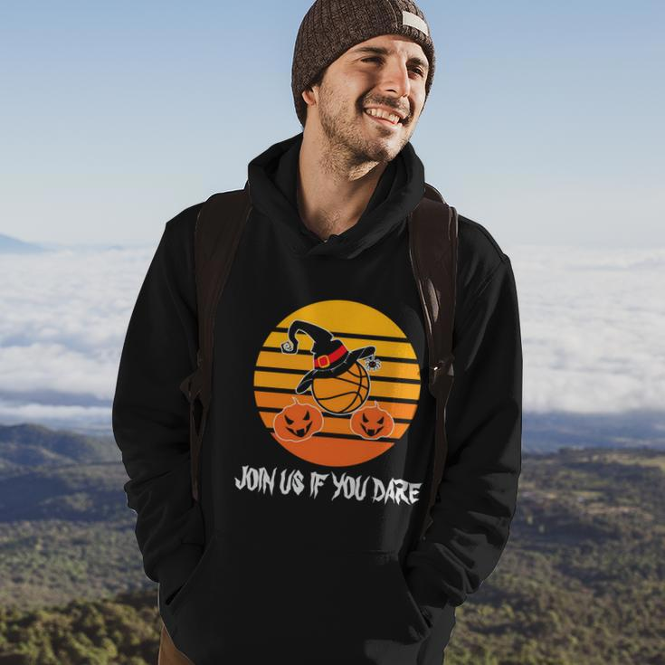Join Us If You Dare Halloween Quote Hoodie Lifestyle
