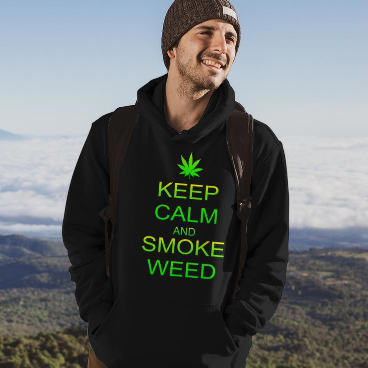 Keep Calm And Smoke Weed Hoodie Lifestyle