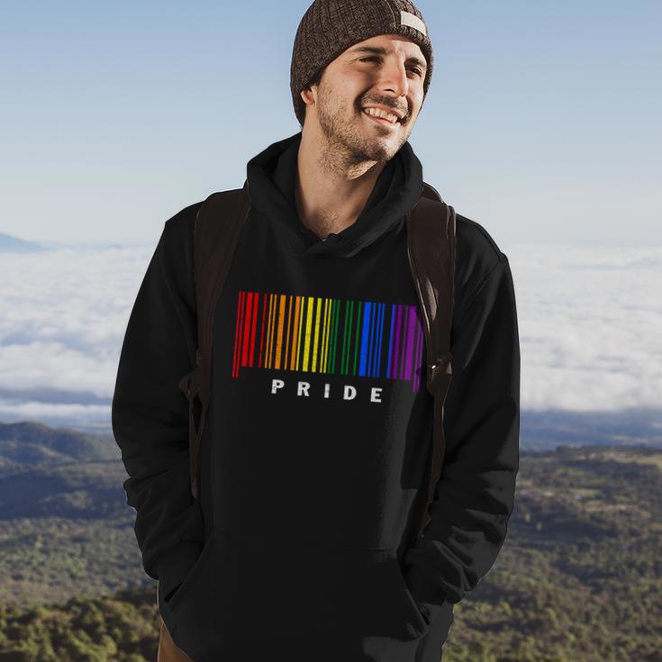 Lgbt Gay Barcode Support Lgbtq Ally Rainbow Pride Gay Flag Hoodie Lifestyle