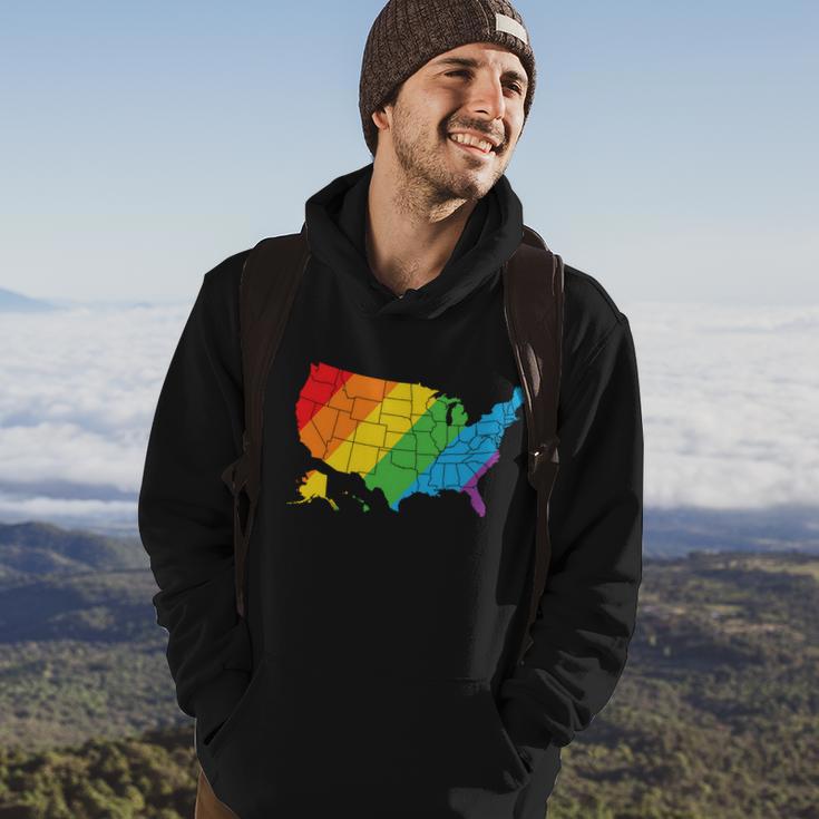 Lgbt United States Map Pride Month Hoodie Lifestyle