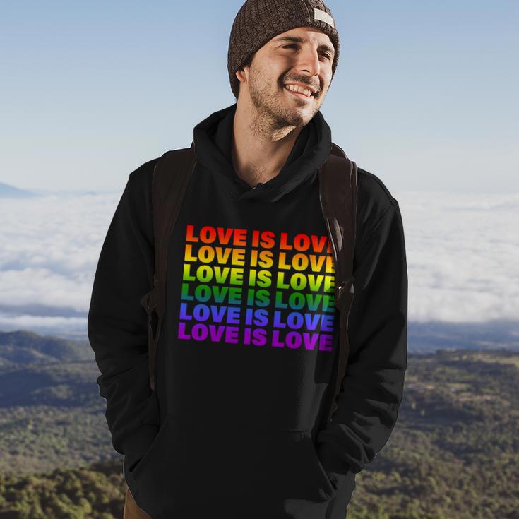 Love Is Love Lgbtq Rainbow Hoodie Lifestyle