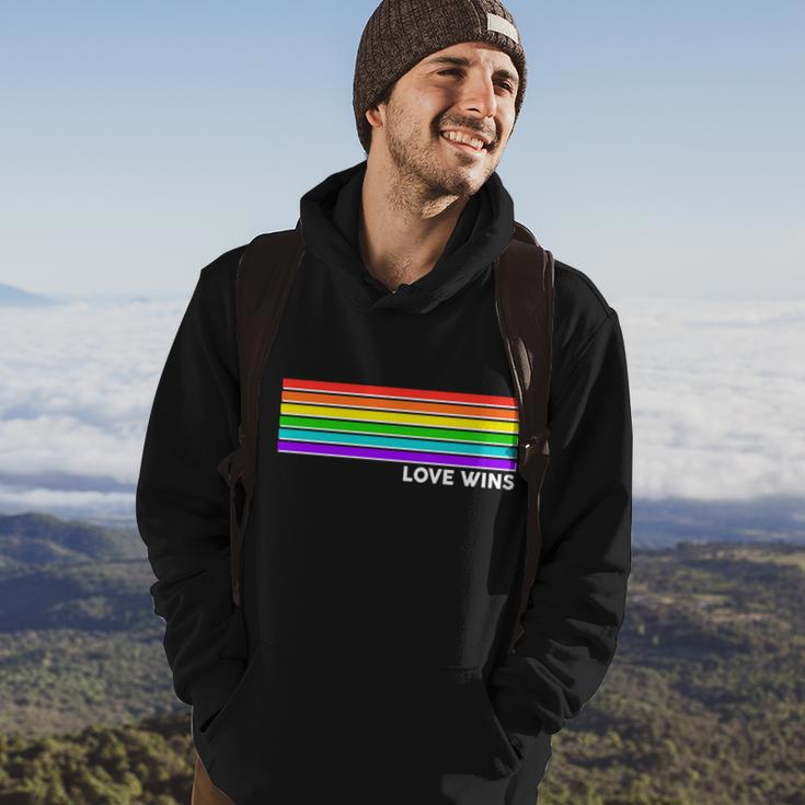 Love Wins Rainbow Stripes Thin Lines Tshirt Hoodie Lifestyle