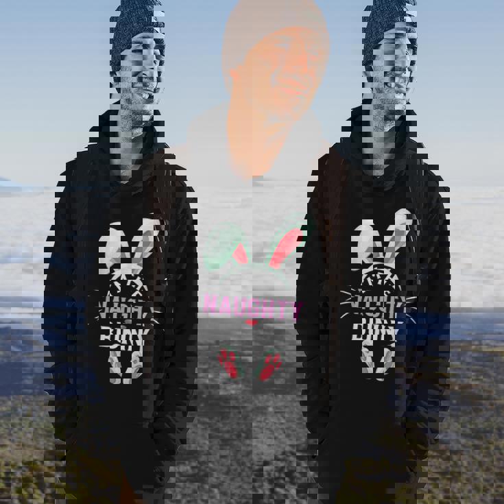 Matching Easter Party Graphic Im The Naughty Bunny Men Hoodie Lifestyle