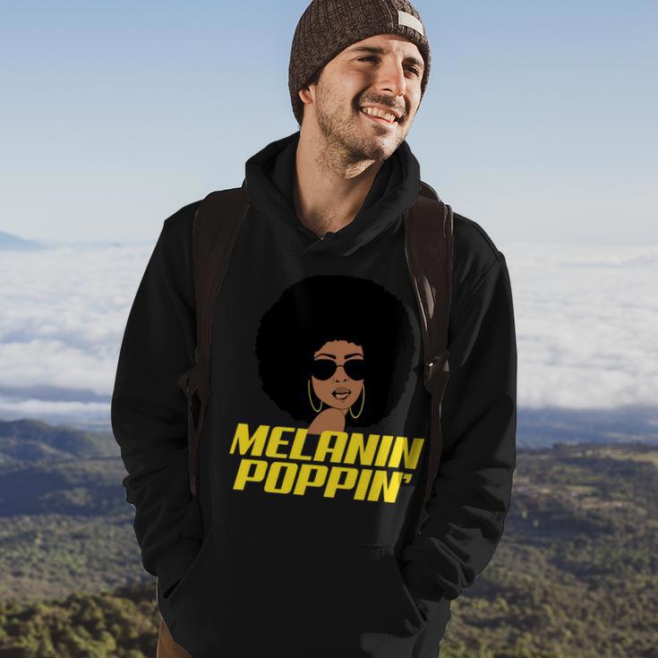 Melanin Poppin Proud African Pride Hoodie Lifestyle