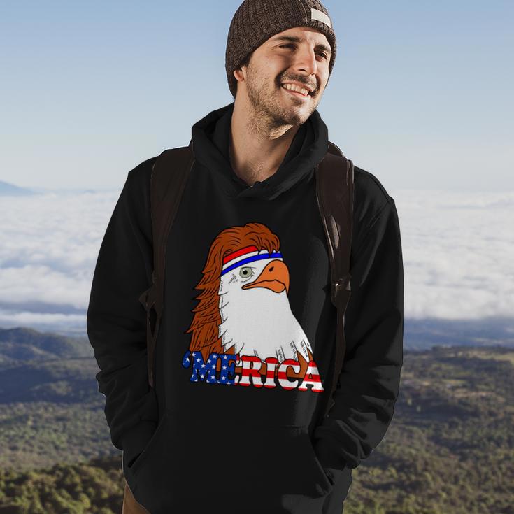 Merica Bald Eagle Retro Usa Flag Tshirt Hoodie Lifestyle