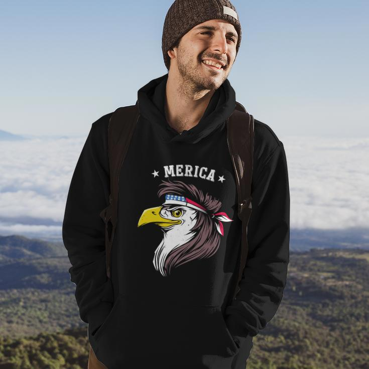 Merica Funny Gift Funny Eagle Mullet Funny Gift 4Th Of July Funny Gift Patriotic Hoodie Lifestyle