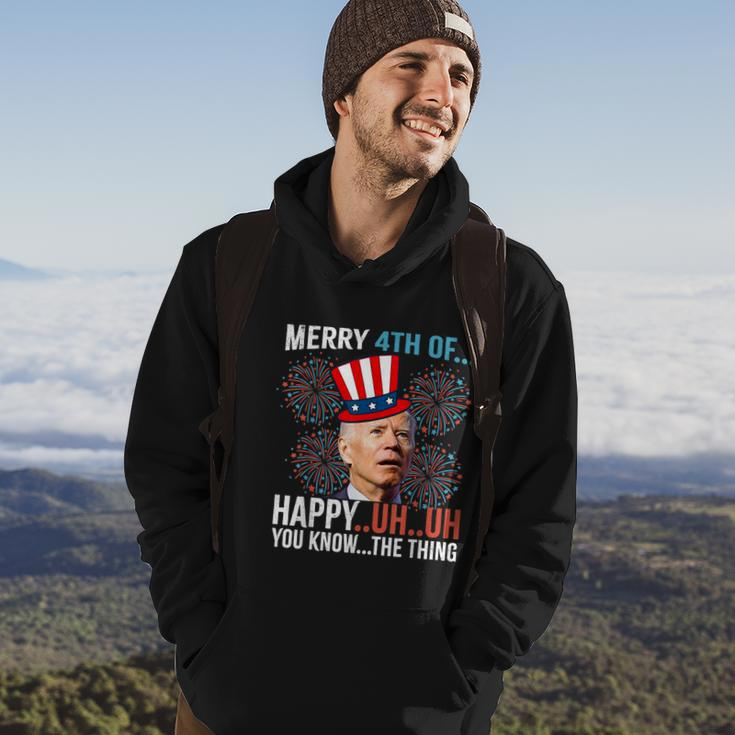 Merry 4Th Of Happy Uh Uh You Know The Thing Funny 4 July V2 Hoodie Lifestyle