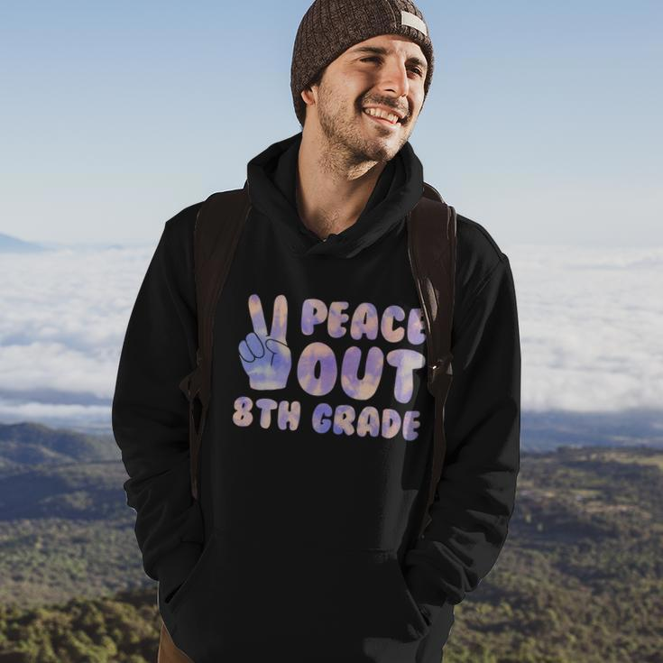 Peace Out 8Th Grade 2022 Graduate Happy Last Day Of School Gift Hoodie Lifestyle