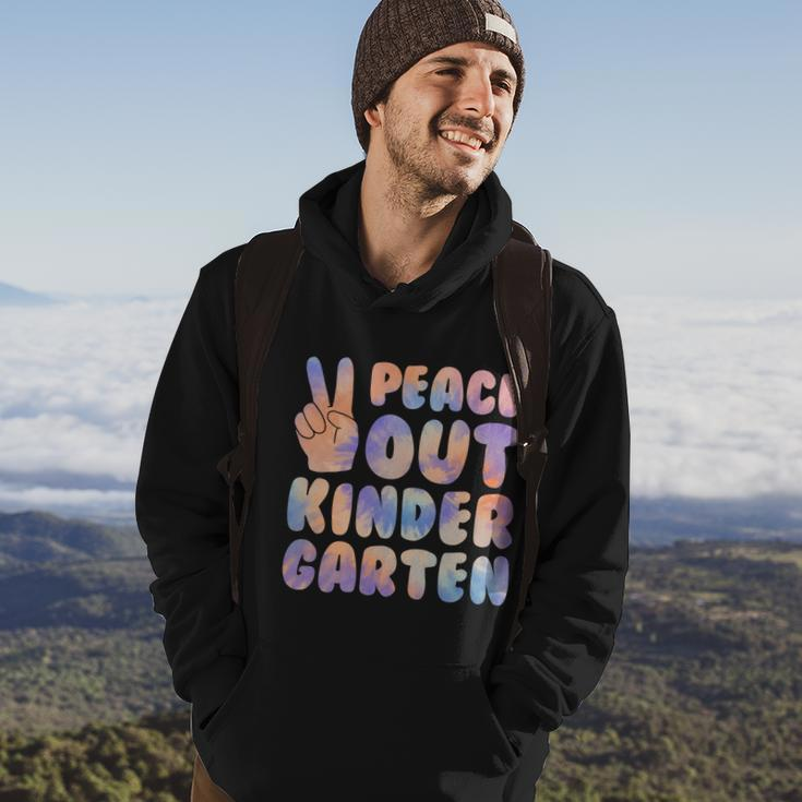 Peace Out Kindergarten Grade 2022 Happy Last Day Of School Cool Gift Hoodie Lifestyle