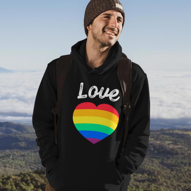 Pride Month Funny Rainbow Heart Gay And Lgbt Hoodie Lifestyle
