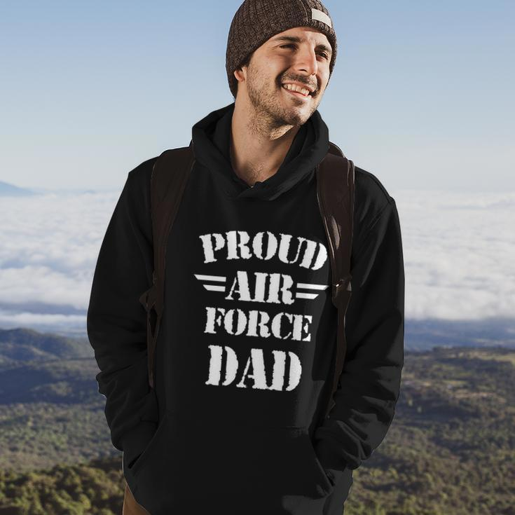 Proud Air Force Dad Fathers Day Military Patriotic Patriotic Hoodie Lifestyle