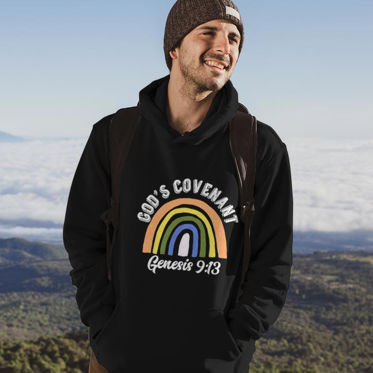 Rainbow Gods Covenant Bible Funny Christian Lover Hoodie Lifestyle