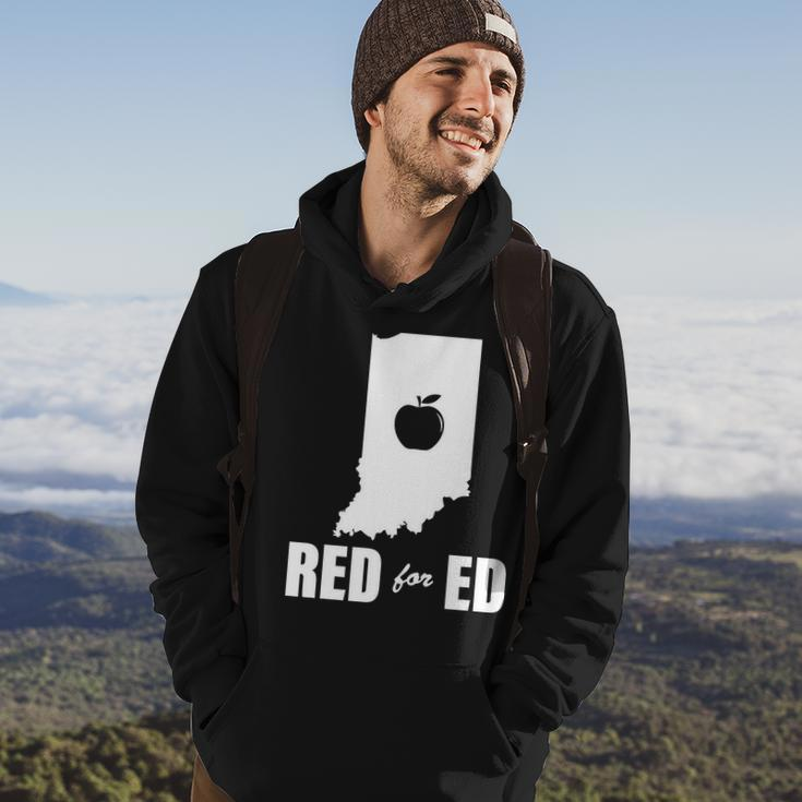 Red For Ed Indiana Teachers Apple Hoodie Lifestyle