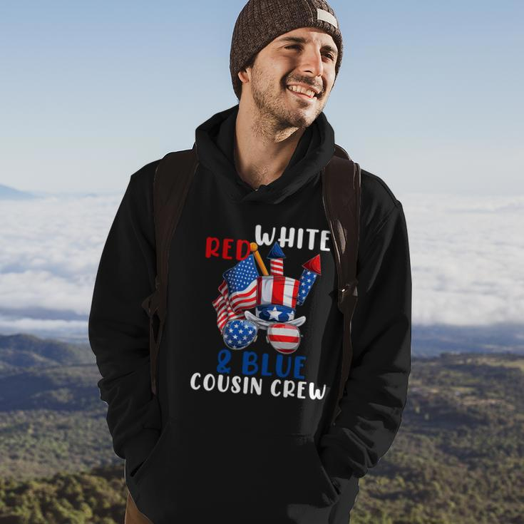 Red White And Blue Cousin Crew 2022 Meaningful Gift Cousin Crew 4Th Of July Cu Hoodie Lifestyle