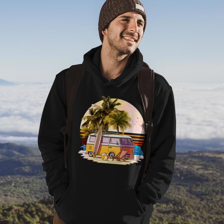 Retro Beach Bum Hippie Van Hoodie Lifestyle