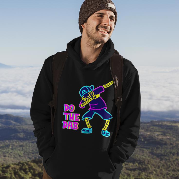 Retro Do The Dab Neon Skeleton Hoodie Lifestyle