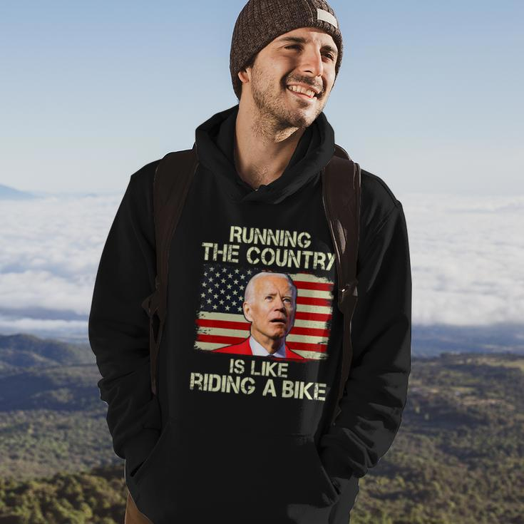 Running The Country Is Like Riding A Bike Hoodie Lifestyle