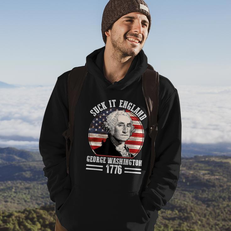 Suck It England Funny 4Th Of July George Washington Hoodie Lifestyle