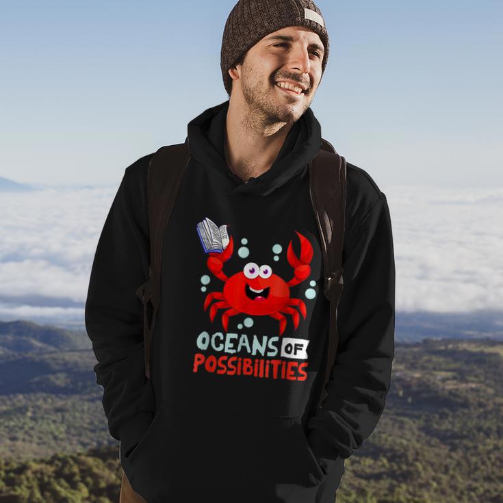 Summer Reading 2022 An Ocean Of Possibilities Cute Prize Crab Hoodie Lifestyle