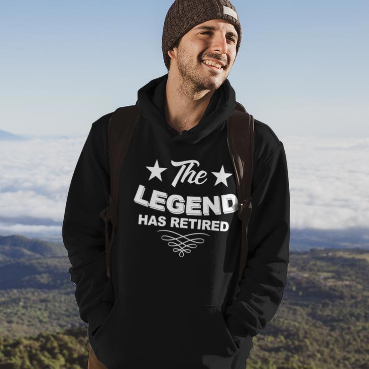 The Legend Has Retired Funny Retirement Gift Hoodie Lifestyle